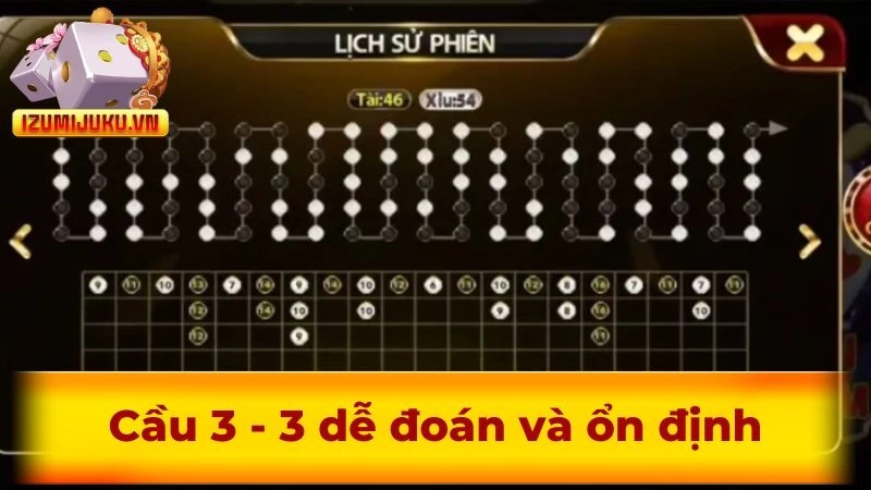 Cầu 3 - 3 dễ đoán và ổn định