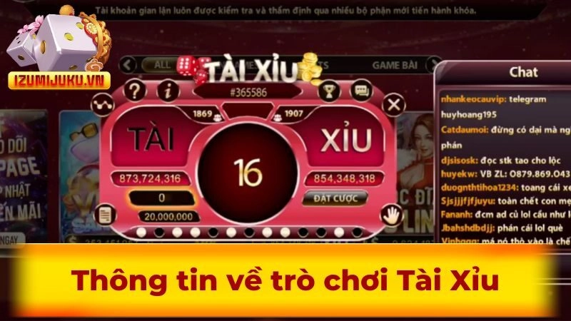Thông tin về trò chơi Tài Xỉu